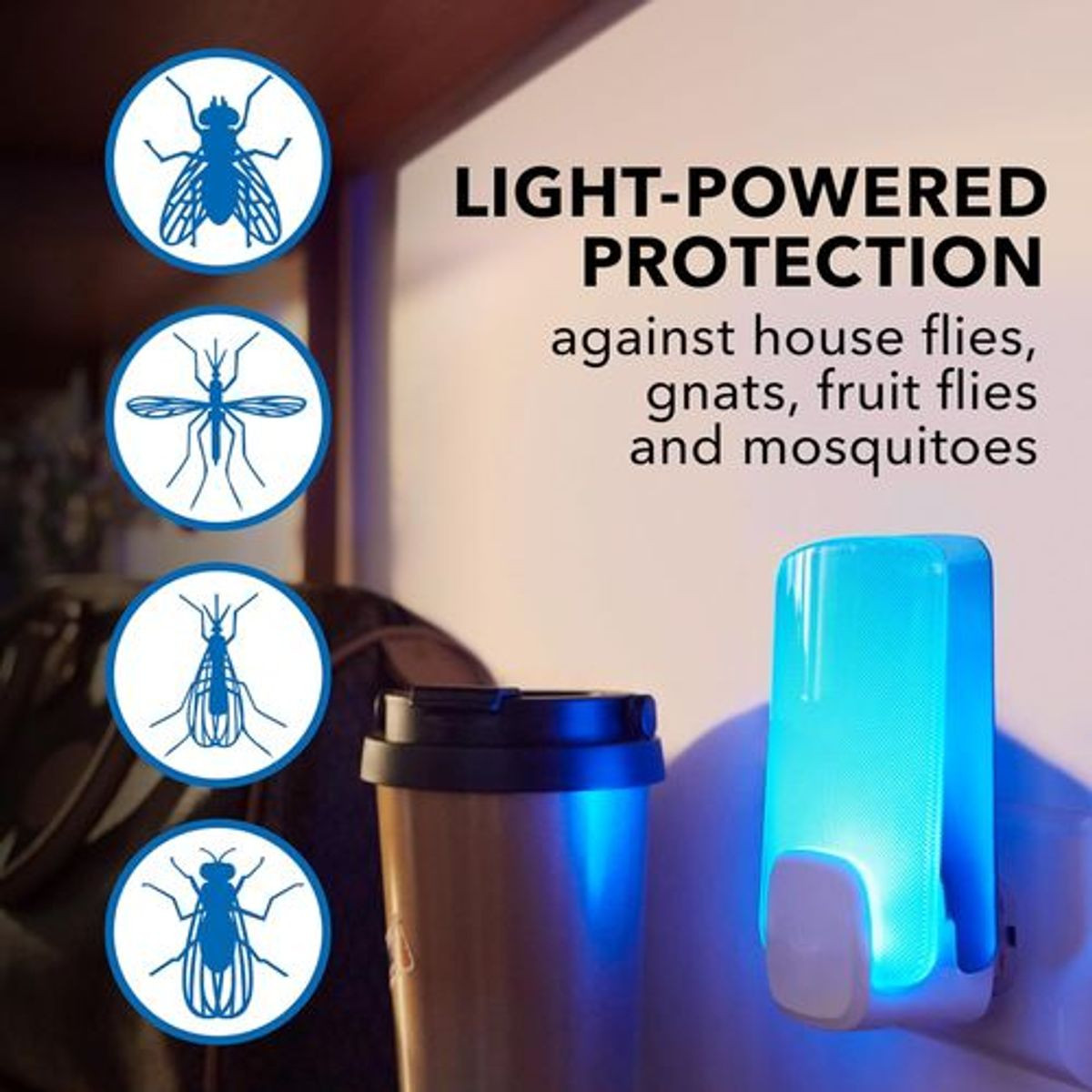 Raid Essentials Flying Insect Light Trap Starter Kit (2-Pack) product image