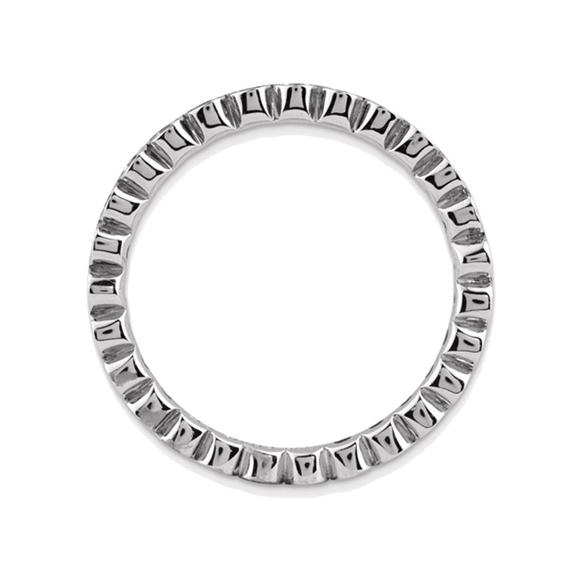 Created Green Emerald Eternity Ring 2/5 Carat (ctw) in Sterling Silver product image