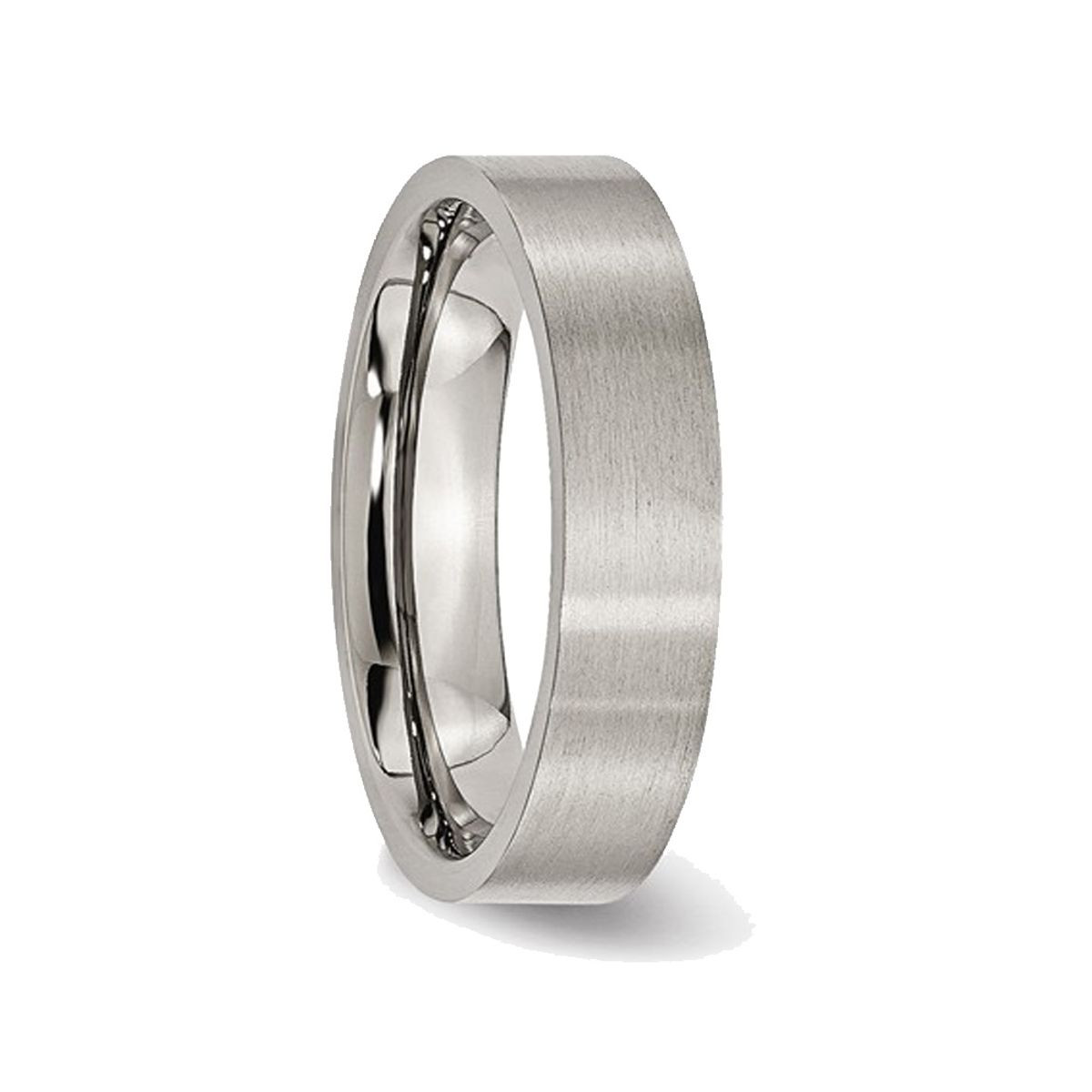 Men's 5mm Comfort Fit Titanium Wedding Band Ring product image