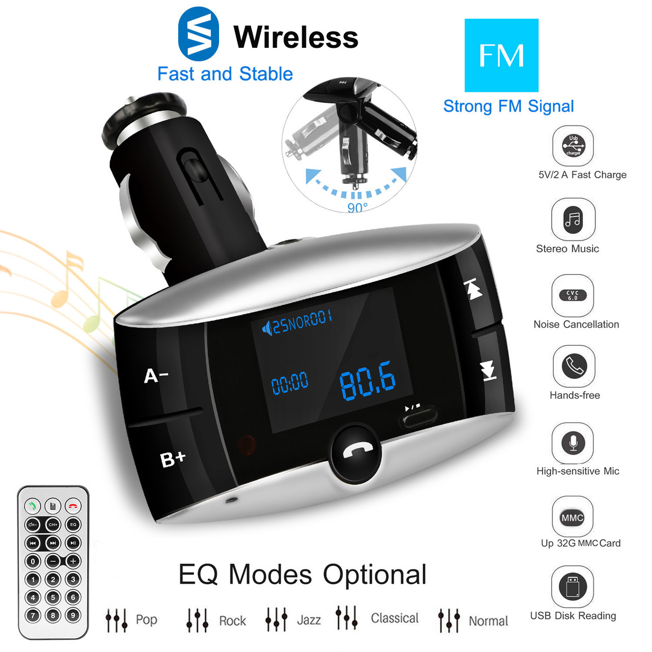 Wireless Car FM Transmitter  product image