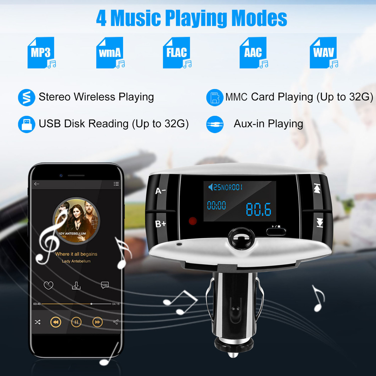 Wireless Car FM Transmitter  product image