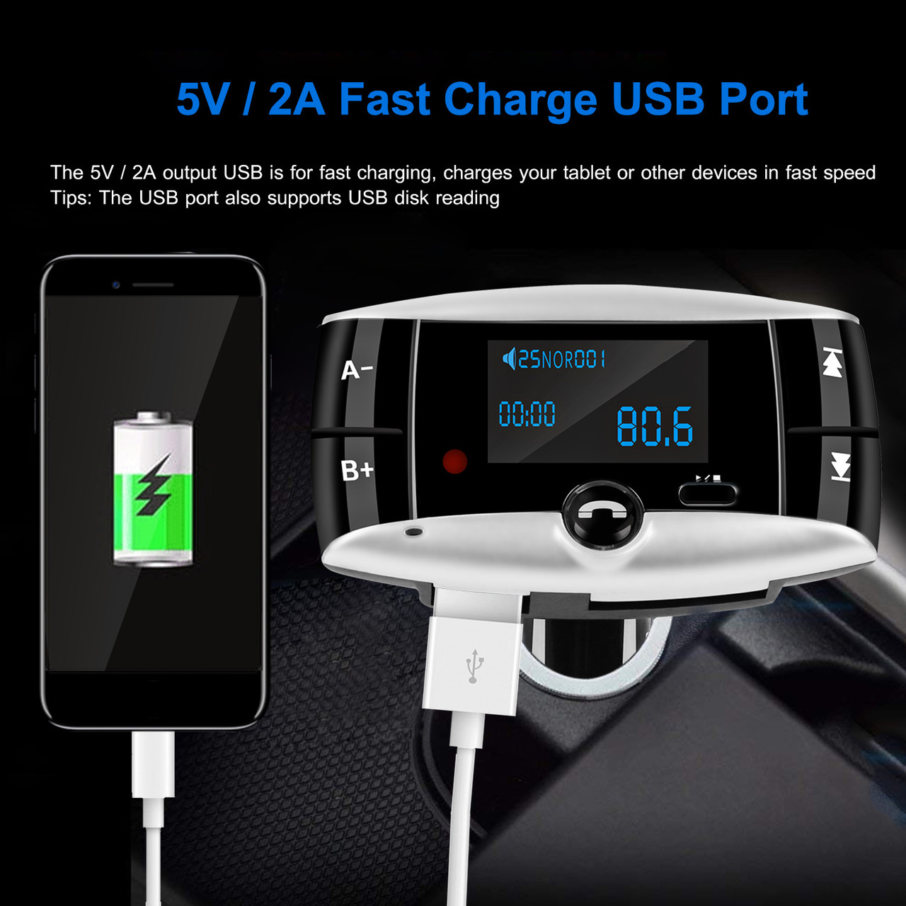 Wireless Car FM Transmitter  product image