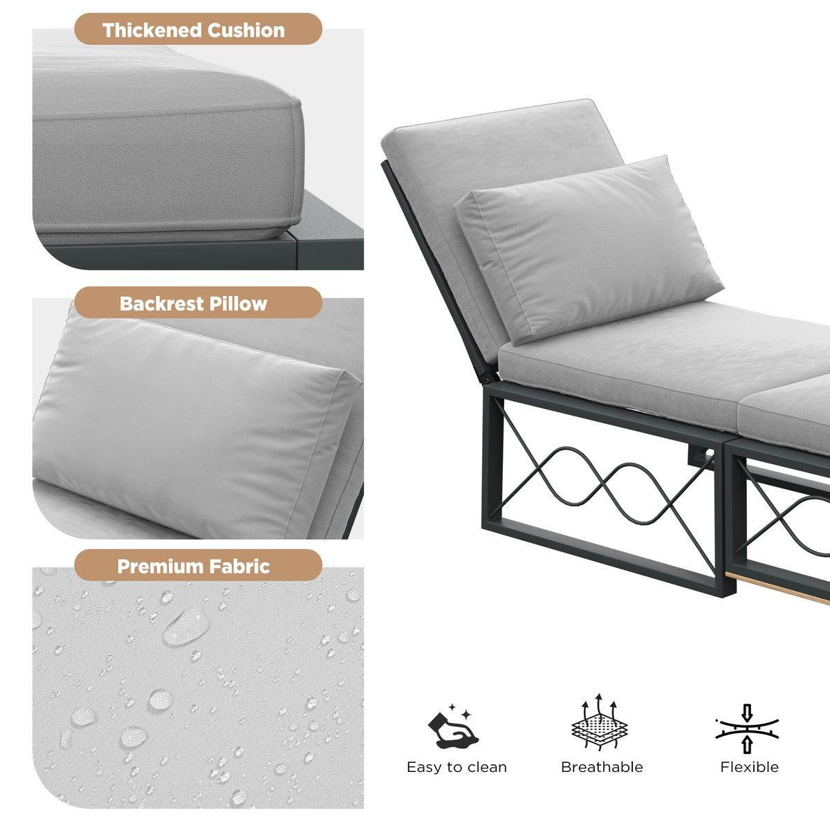 2-In-1 Convertible Lounge Chair product image