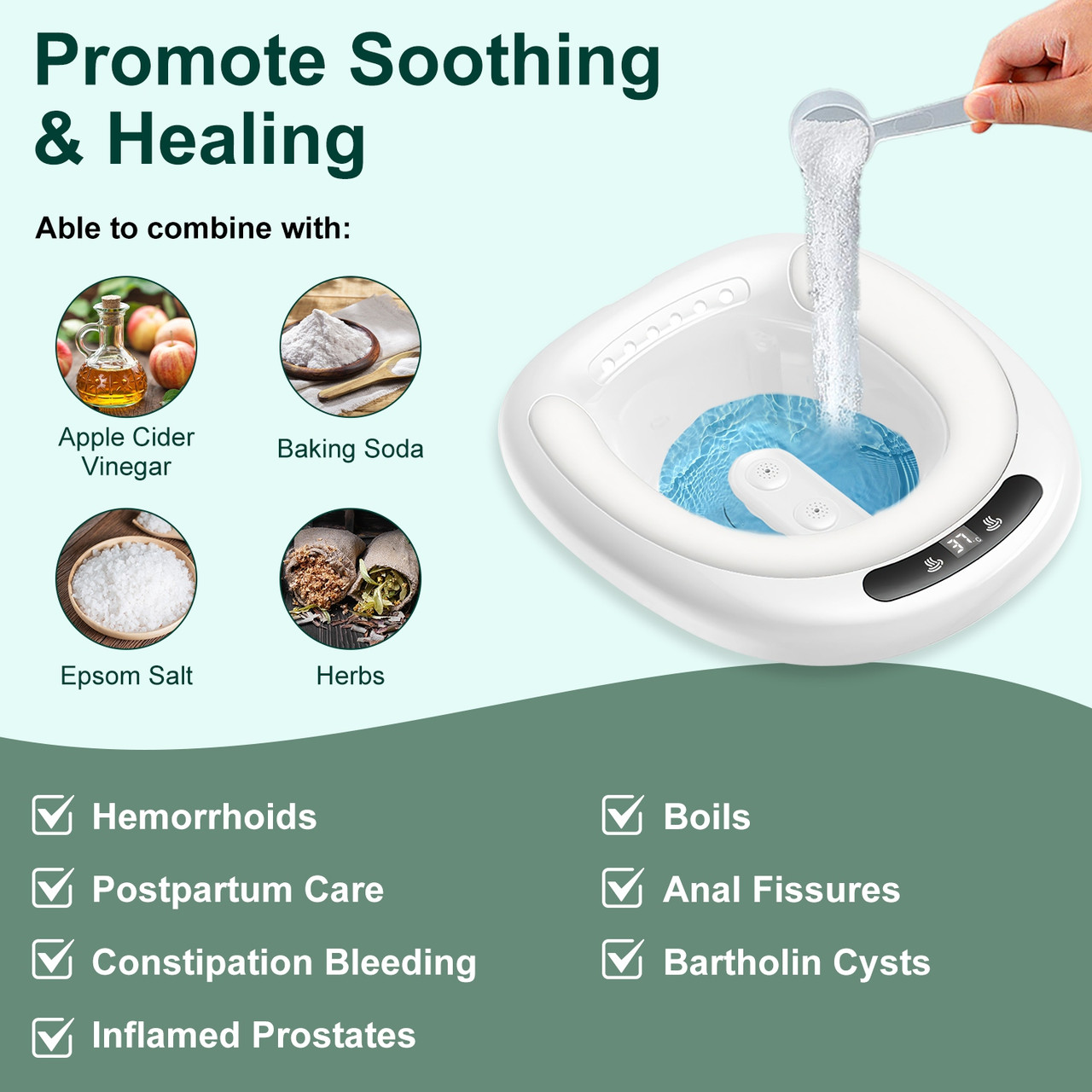 Electric USB Rechargeable Sitz Bath Tub product image