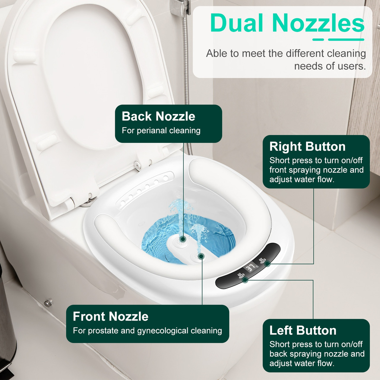 Electric USB Rechargeable Sitz Bath Tub product image