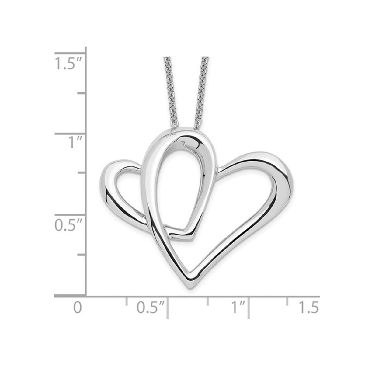 "A Part of My Heart" Mother's Necklace in Sterling Silver with Chain product image