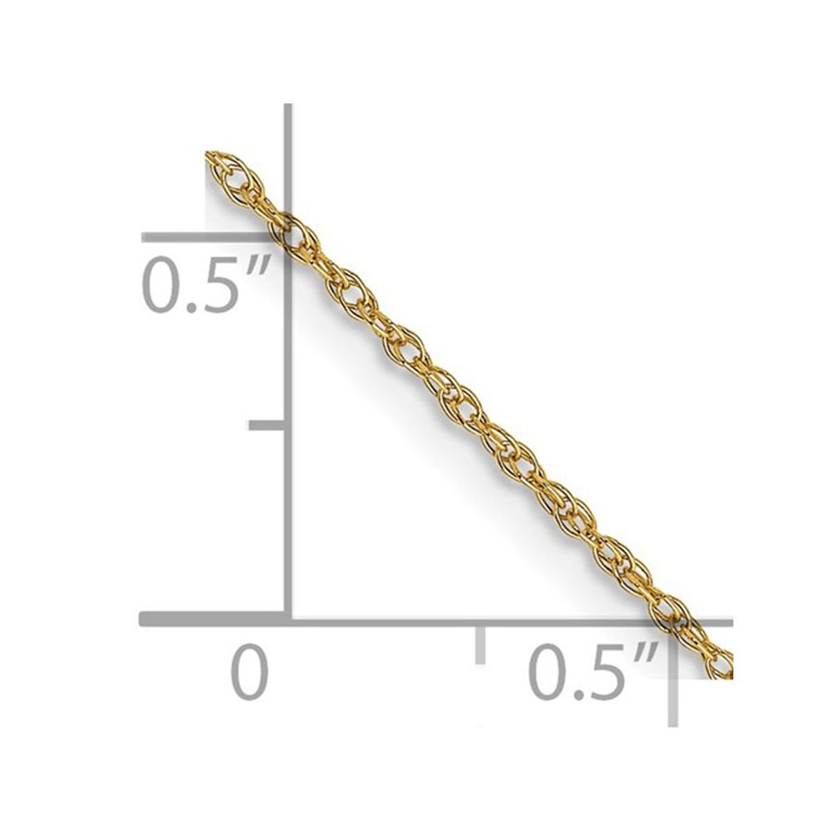 22" 7R Chain in 14 Karat Yellow Gold .(7mm) product image