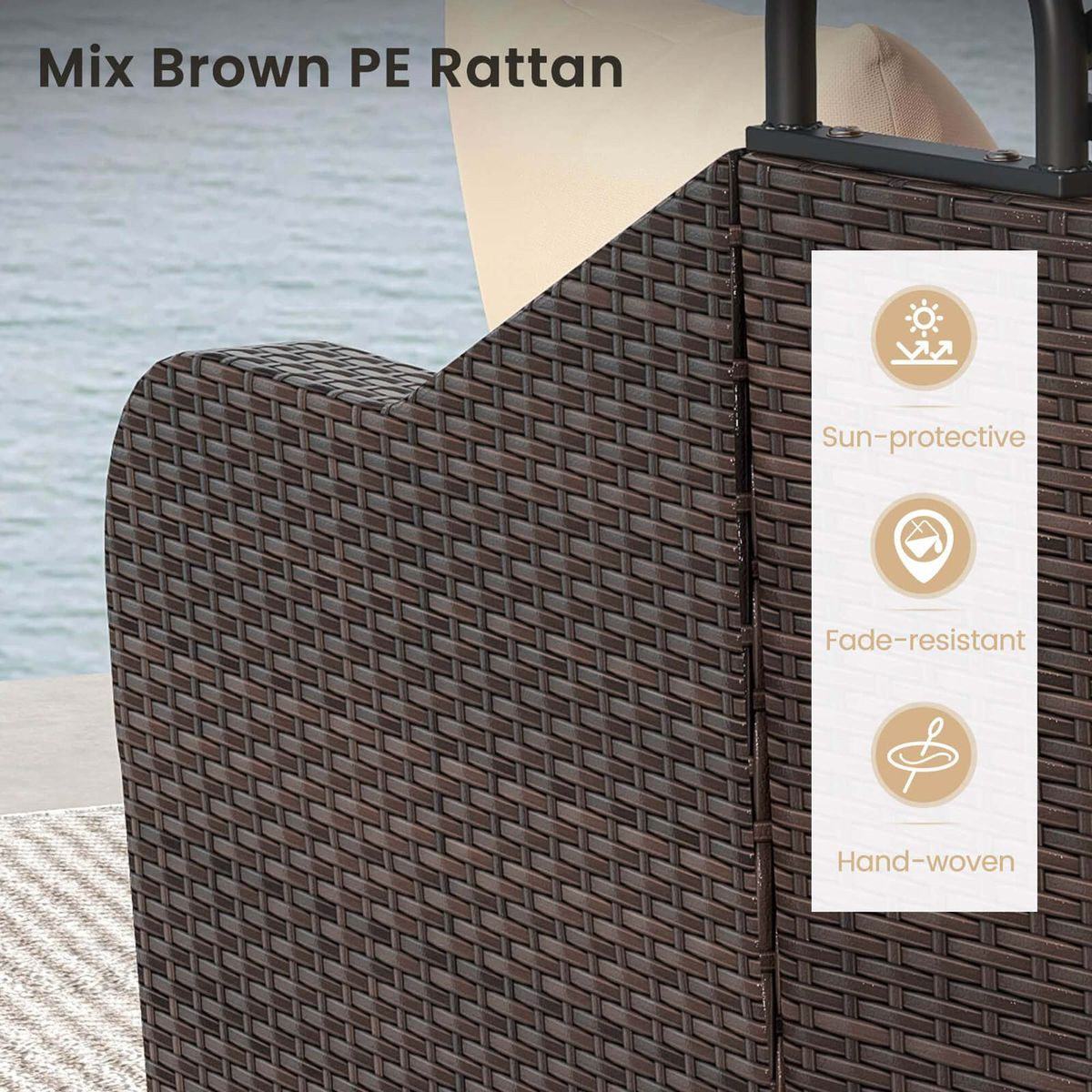Patio PE Rattan Daybed  product image