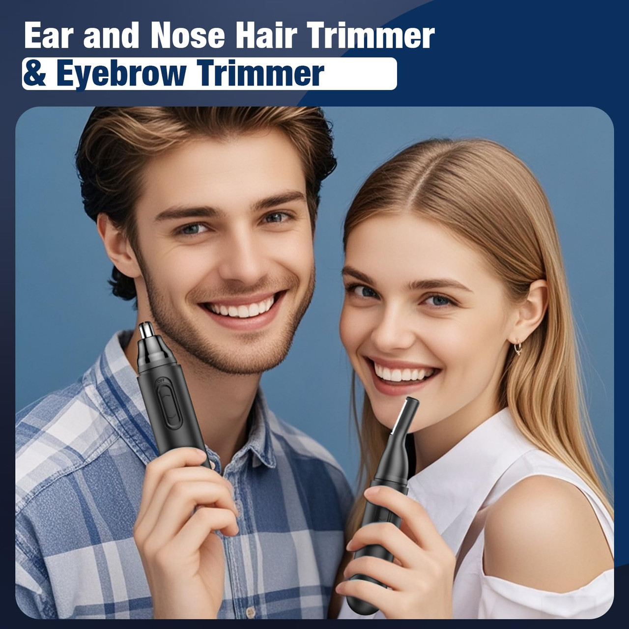 2 In 1 Rechargeable Nose Hair Trimmer product image