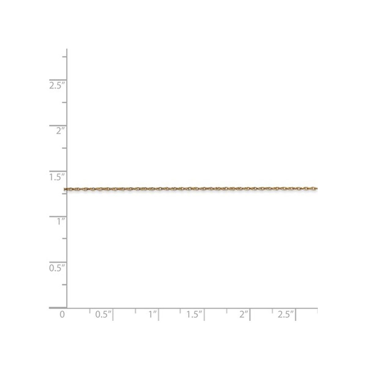 18" 14K Yellow Gold Cable Rope Chain (0.5mm) product image