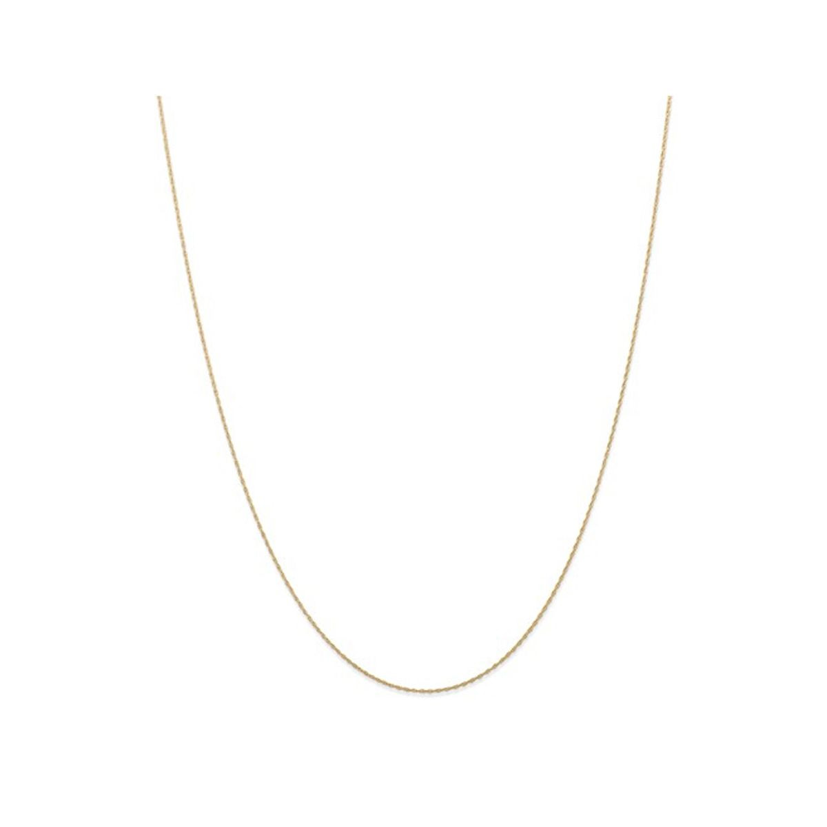 18" 14K Yellow Gold Cable Rope Chain (0.5mm) product image