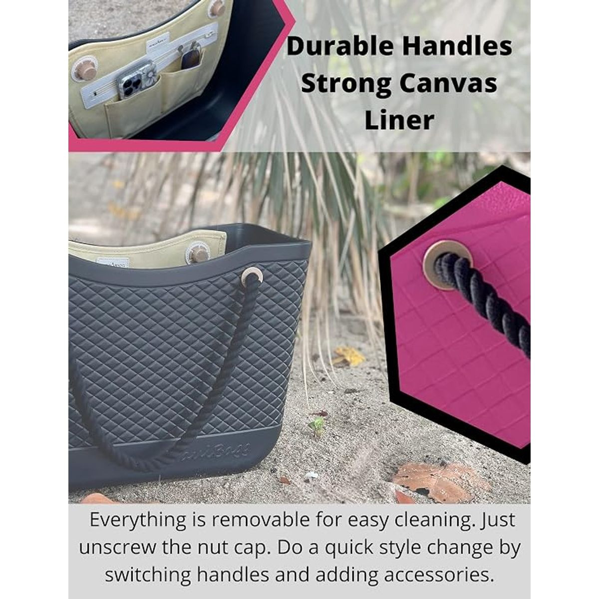 BocaBagg Waterproof Rubber Tote Bag product image