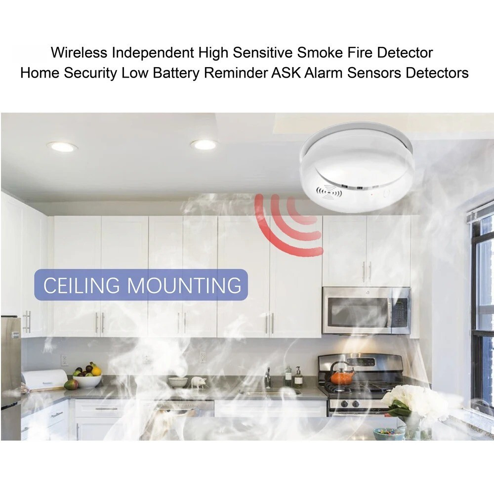 Wireless Independent Photoelectric Smoke Detector (2-Pack) product image