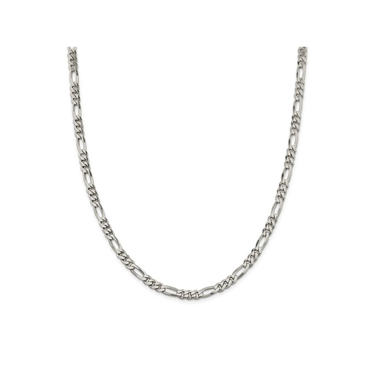 22" Sterling Silver Figaro Chain Necklace (4.50mm) product image