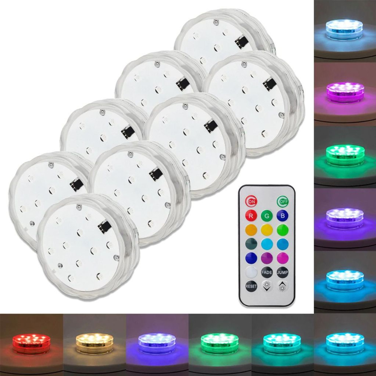 Multicolor Accent Submersible Waterproof LED Light (4-Pack) product image