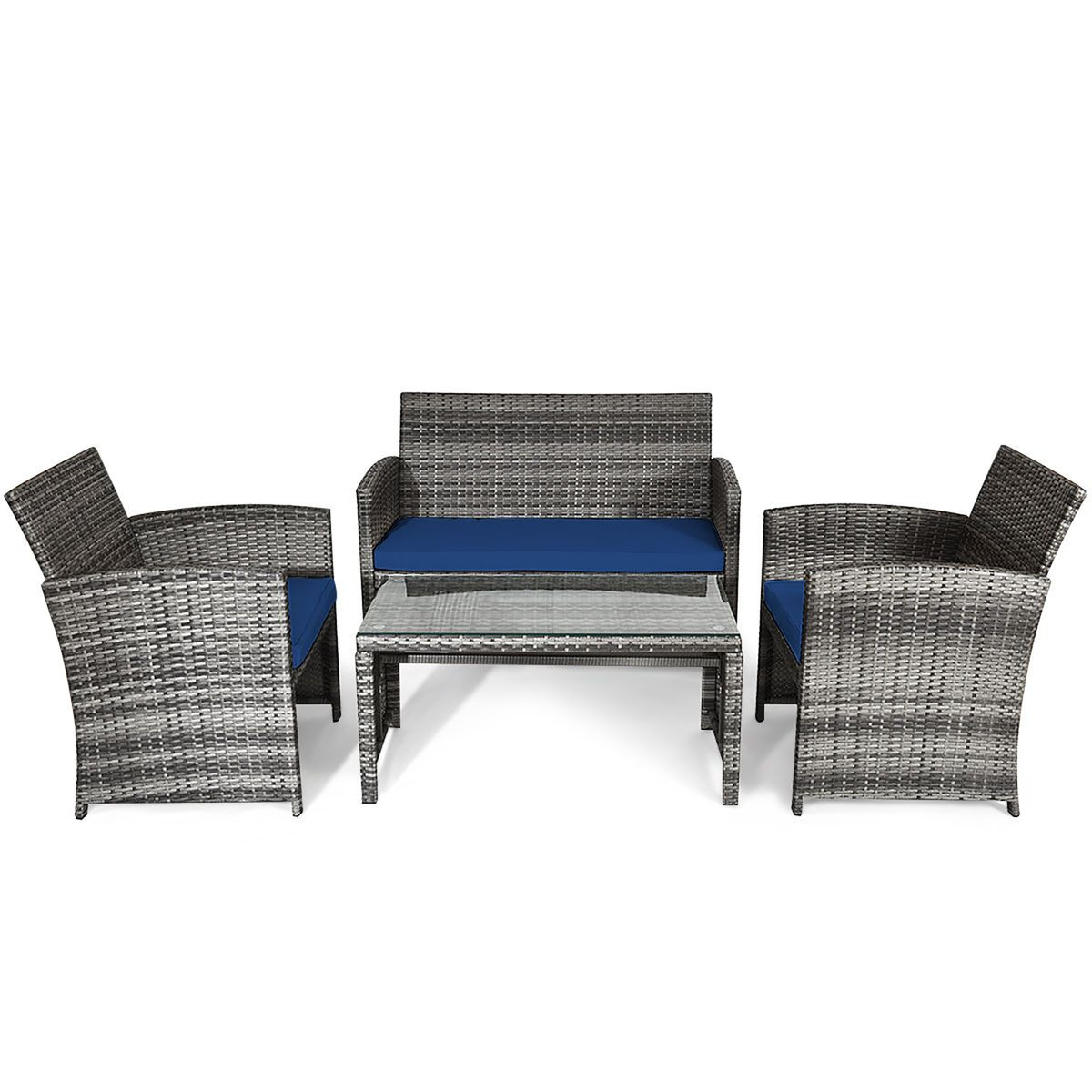 Patio Rattan Furniture Set (8 Pieces) product image