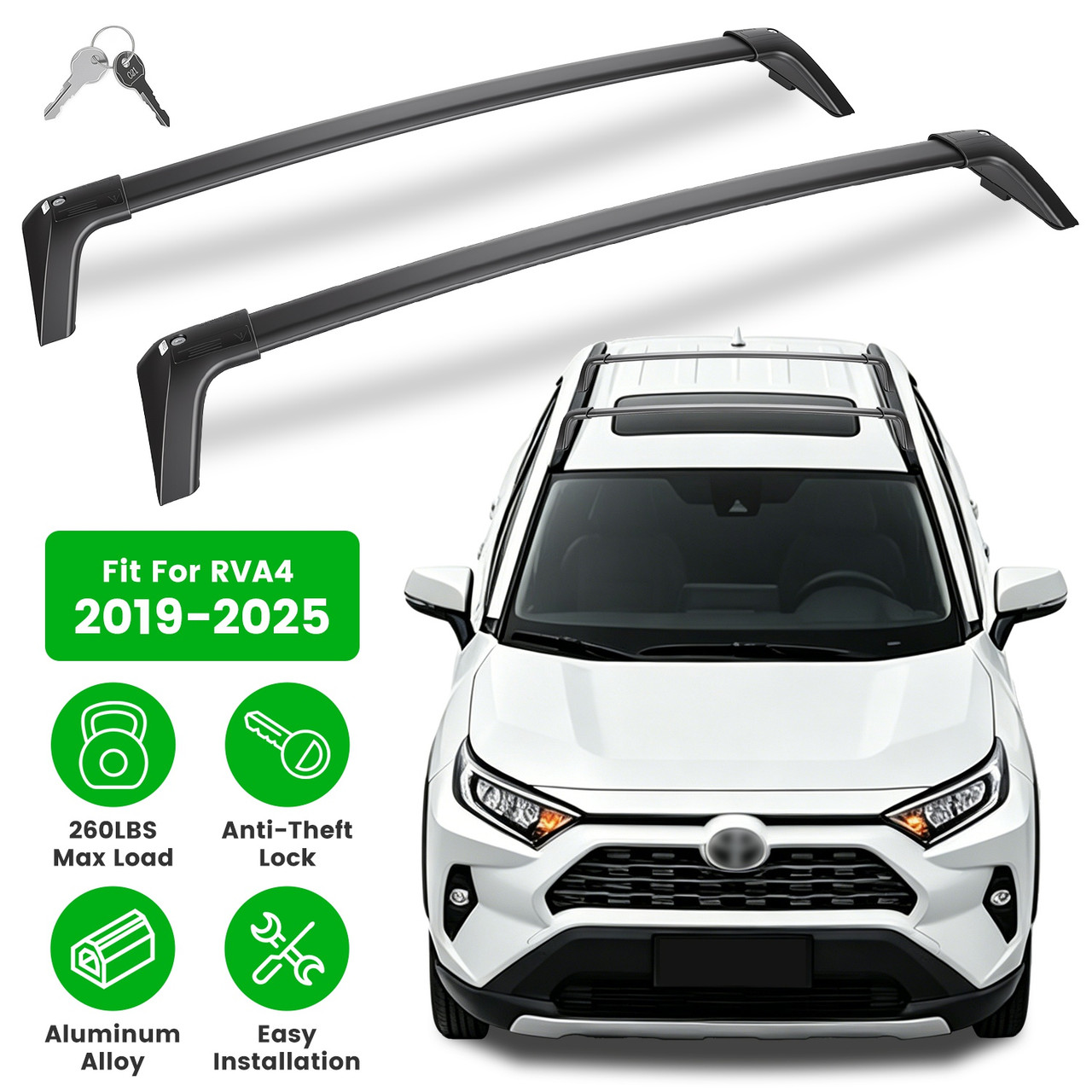 Toyota RAV4 Roof Rack Crossbars  product image