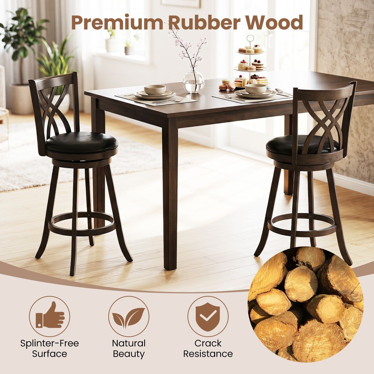 Swivel Bar Stools (Set of 2 or 4) product image