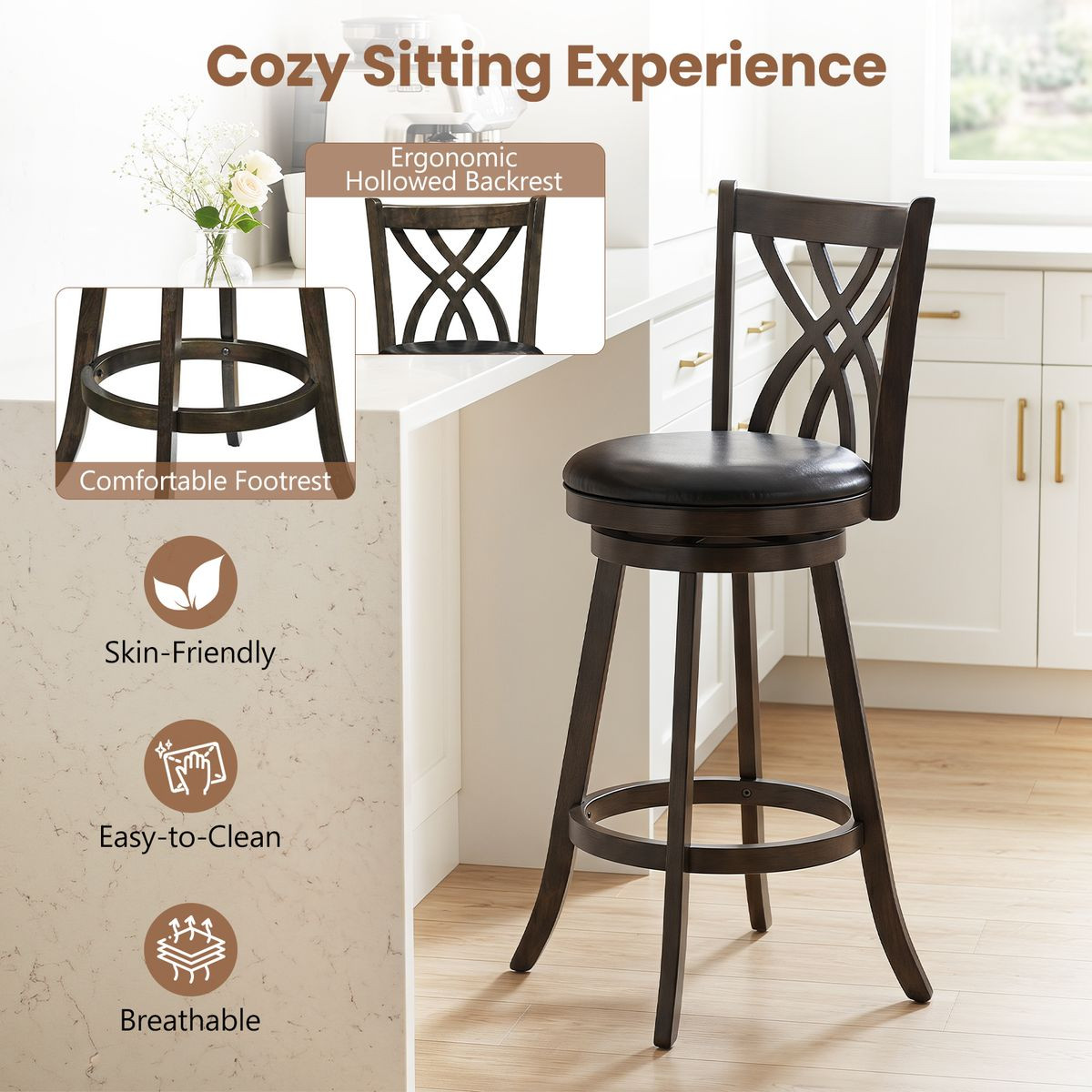 Swivel Bar Stools (Set of 2 or 4) product image