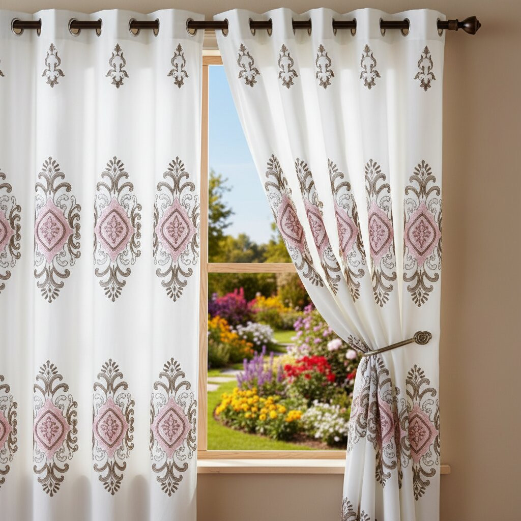 Embroidered Curtain Set  product image