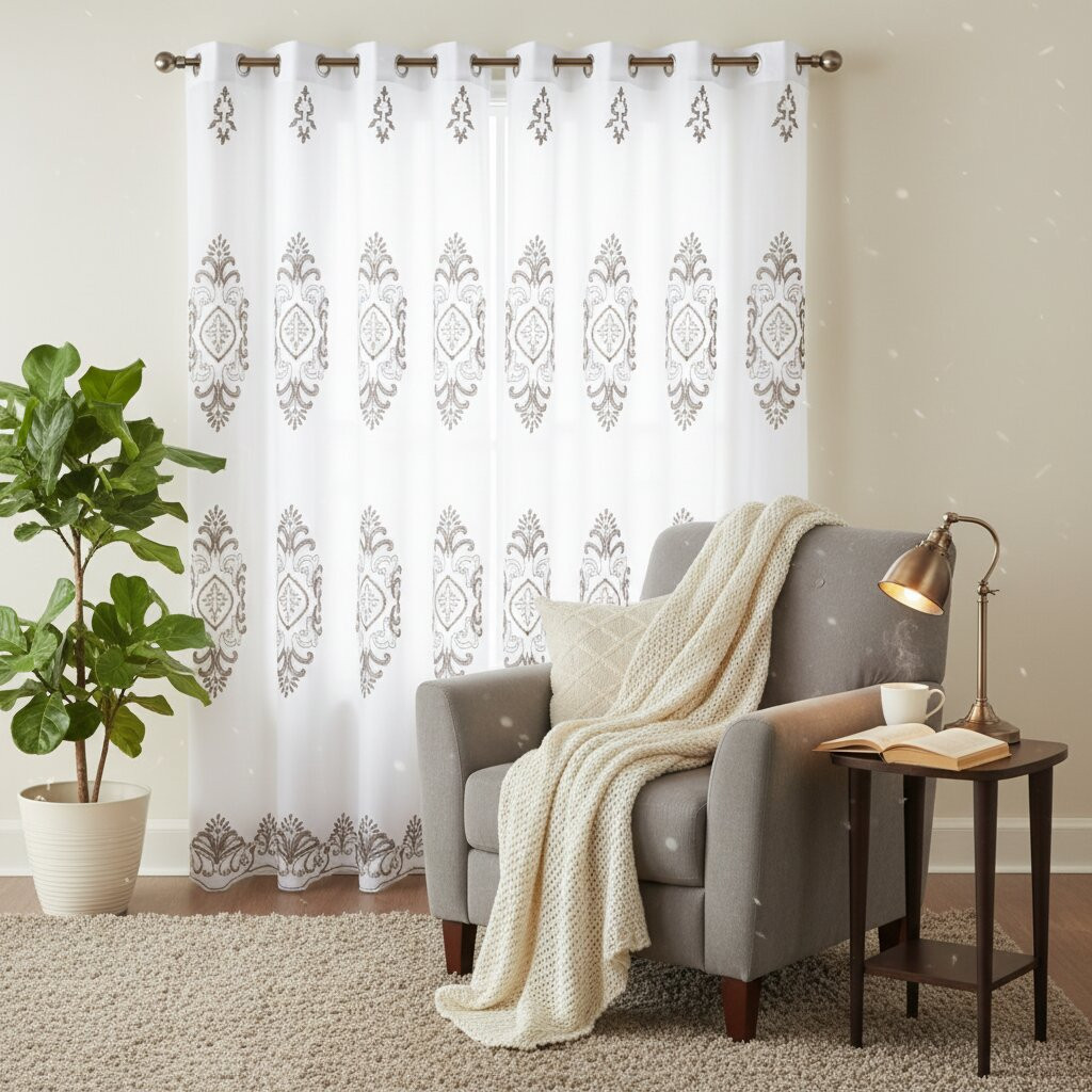 Embroidered Curtain Set  product image