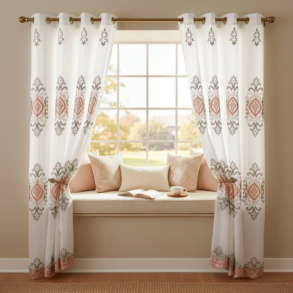 Embroidered Curtain Set  product image