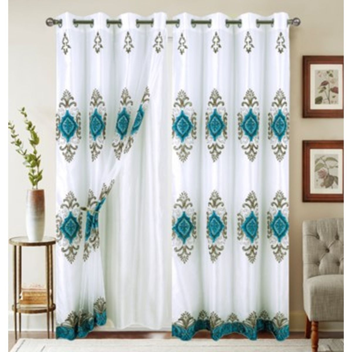 Embroidered Curtain Set  product image