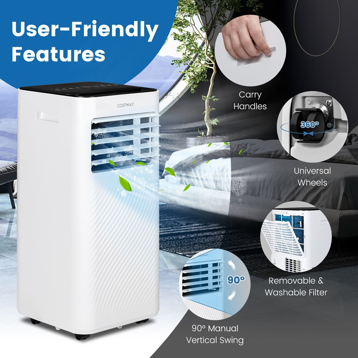 6000 BTU 4-in-1 AC Portable Air Conditioner product image