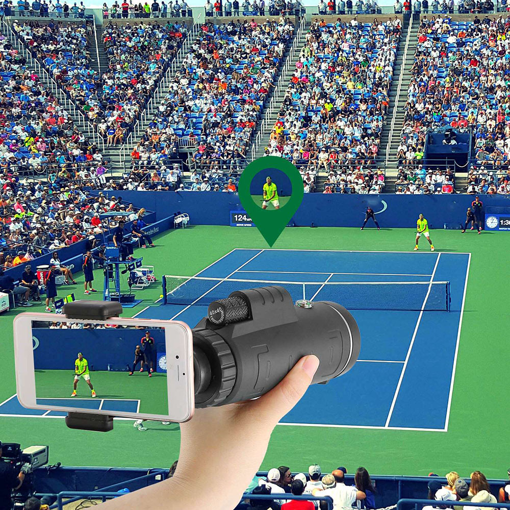 40x40 HD Optical Monocular Telescope with Phone Mount product image