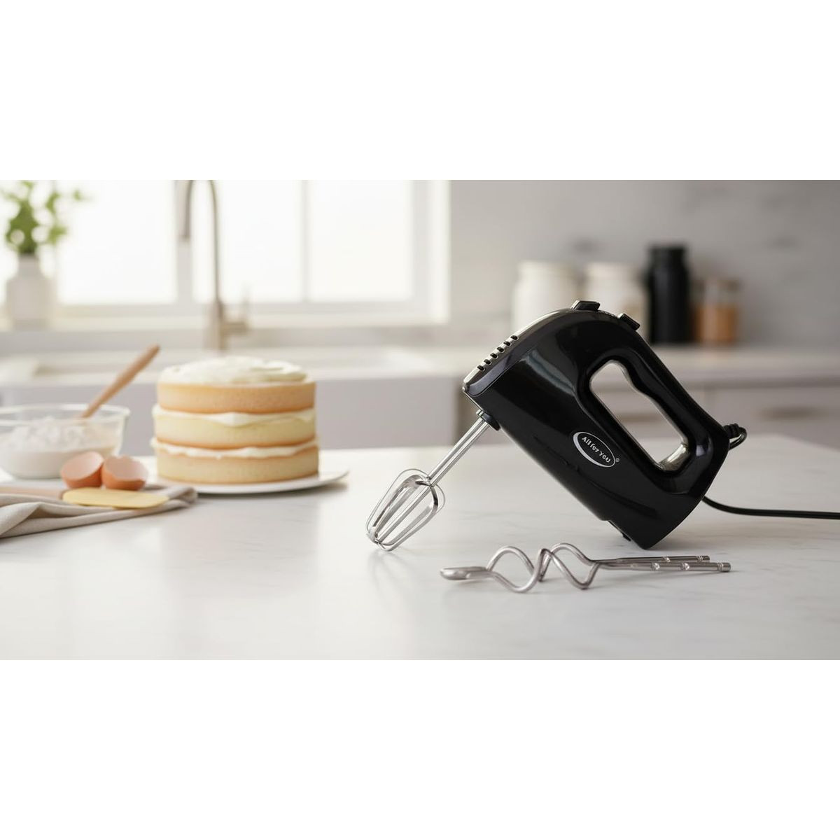 5-Speed Electric Hand Mixer with Whisk product image