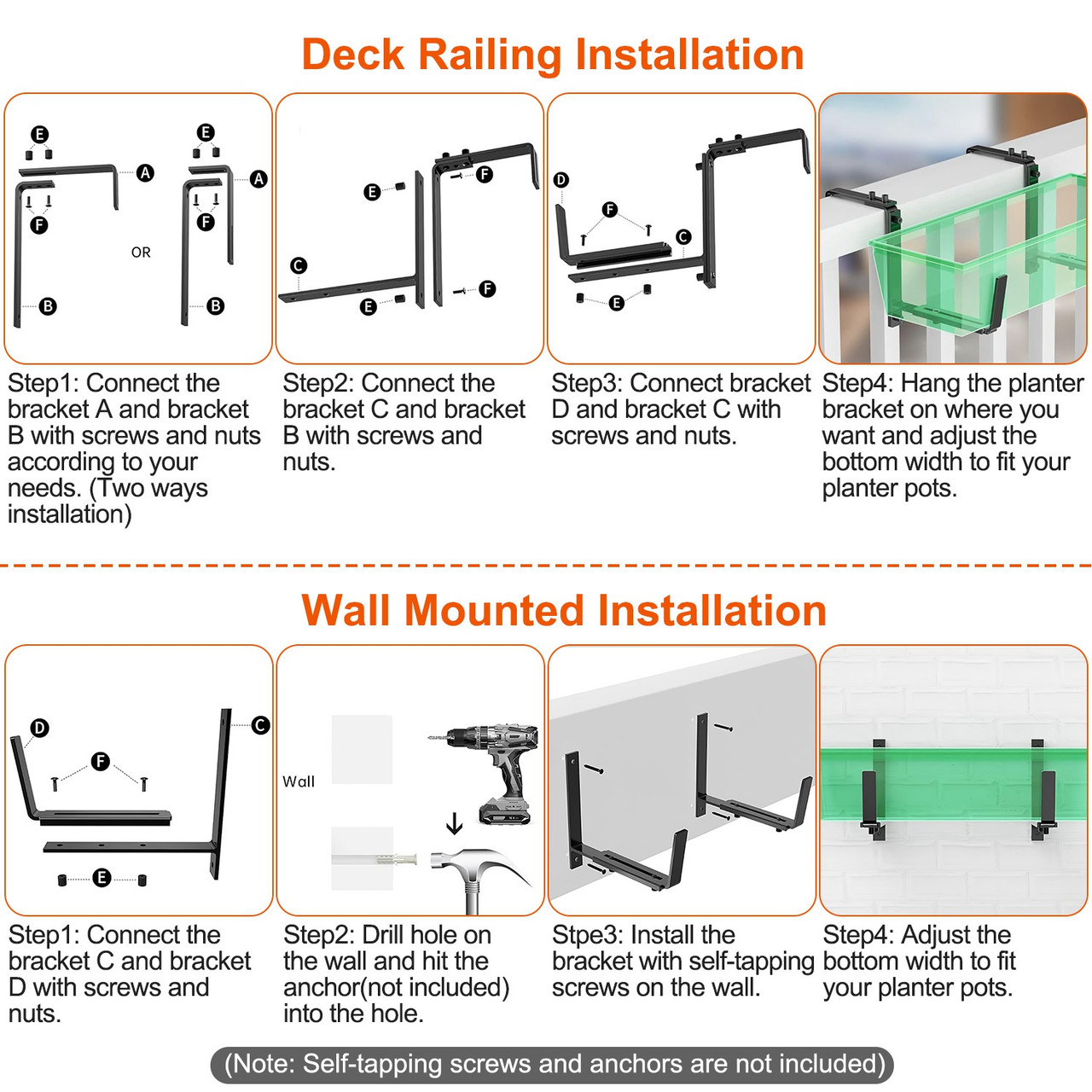 Adjustable Window Box Bracket (4-Pack) product image