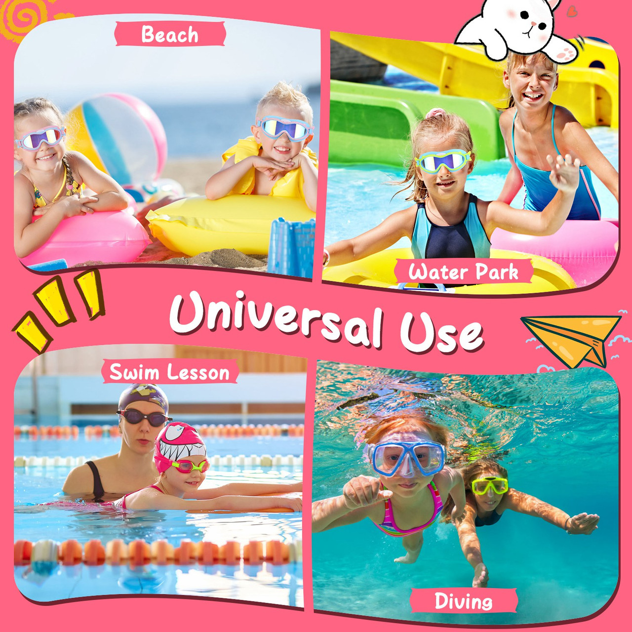 Kids' Swim Goggles with Ear Plugs product image