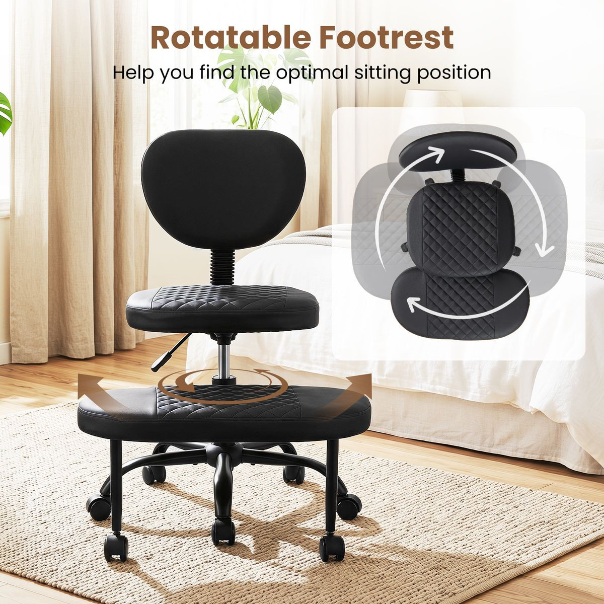 Ergonomic Cross Legged Office Chair product image