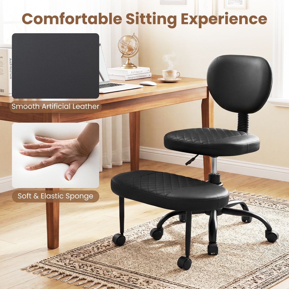 Ergonomic Cross Legged Office Chair product image