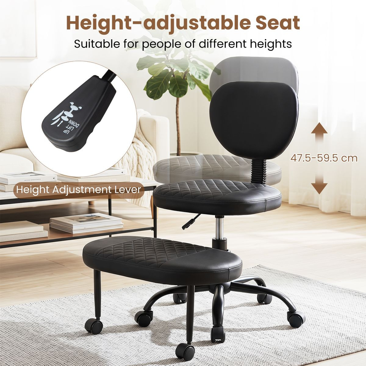 Ergonomic Cross Legged Office Chair product image