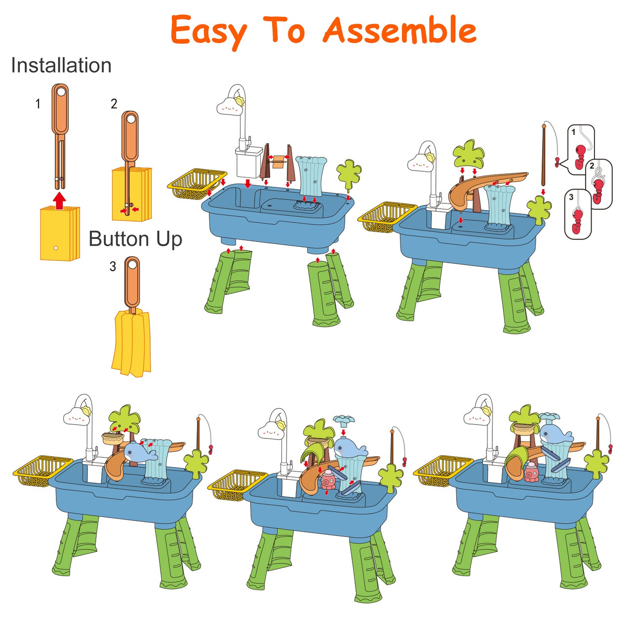 3-in-1 Kitchen Sink Water Table product image