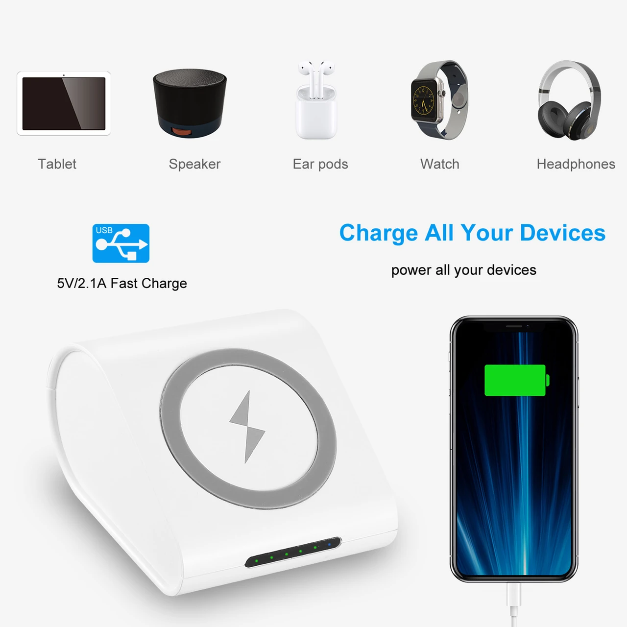 Qi-Wireless Charging Power Bank product image