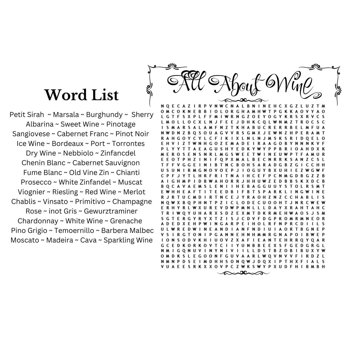 Personalized Family or Group Word Search Print (15-Pack) product image
