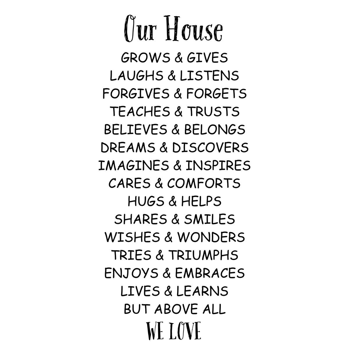 "Our House" Wall Art Print product image