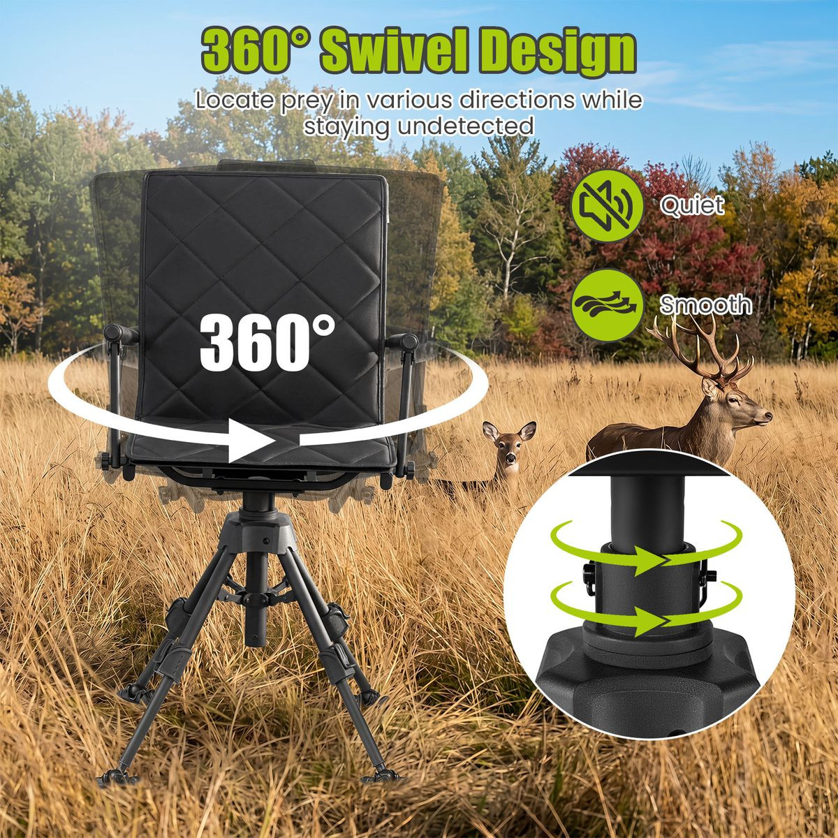 360° Silent Swivel Hunting Seat  product image