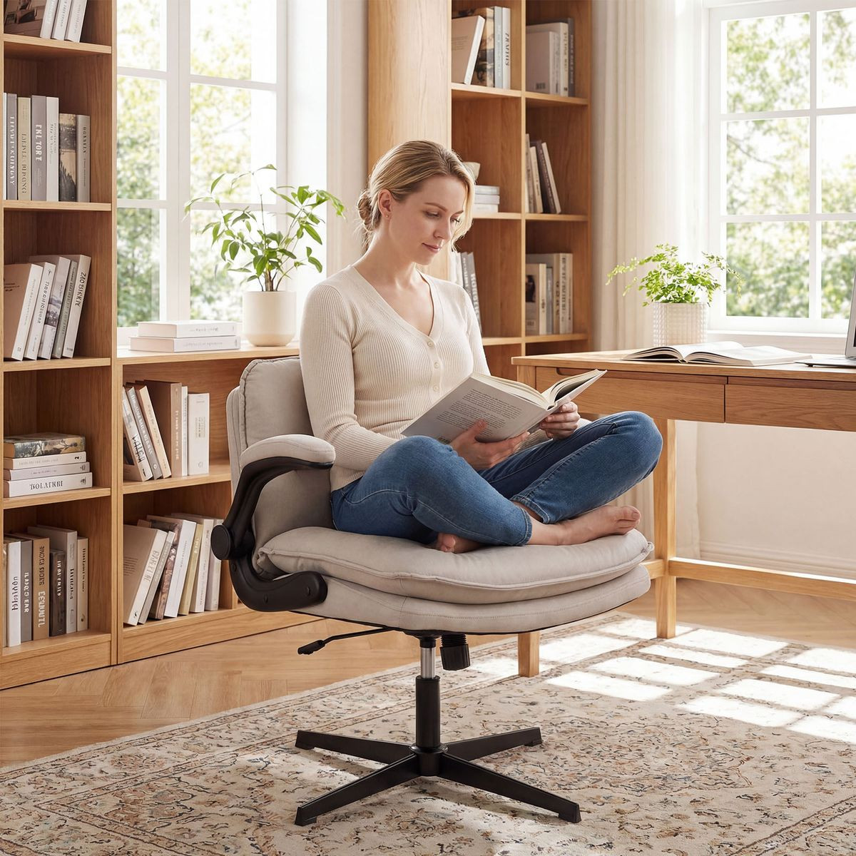 Criss Cross Chair with Flip-up Arms  product image