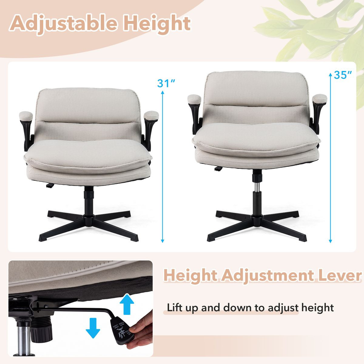 Criss Cross Chair with Flip-up Arms  product image
