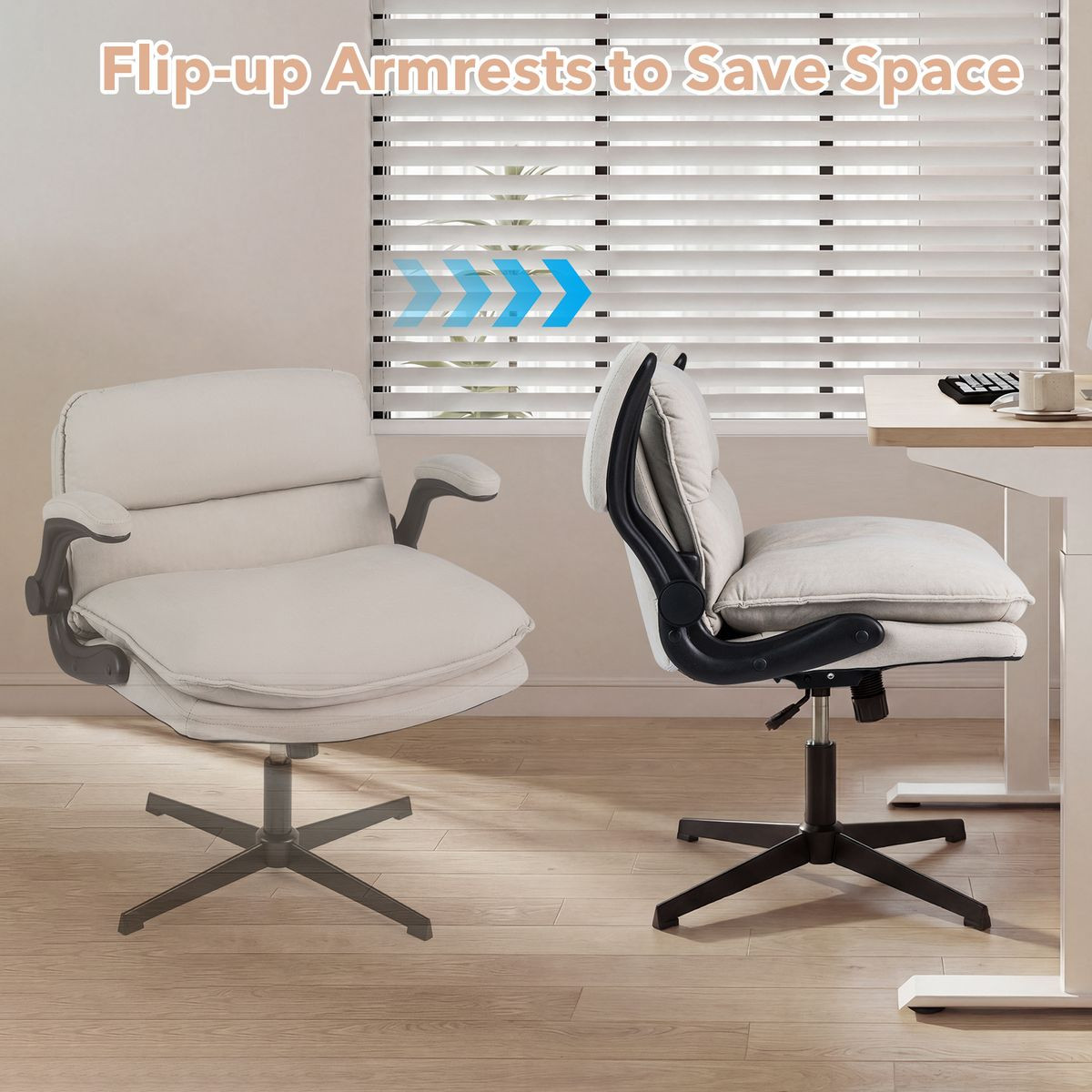 Criss Cross Chair with Flip-up Arms  product image