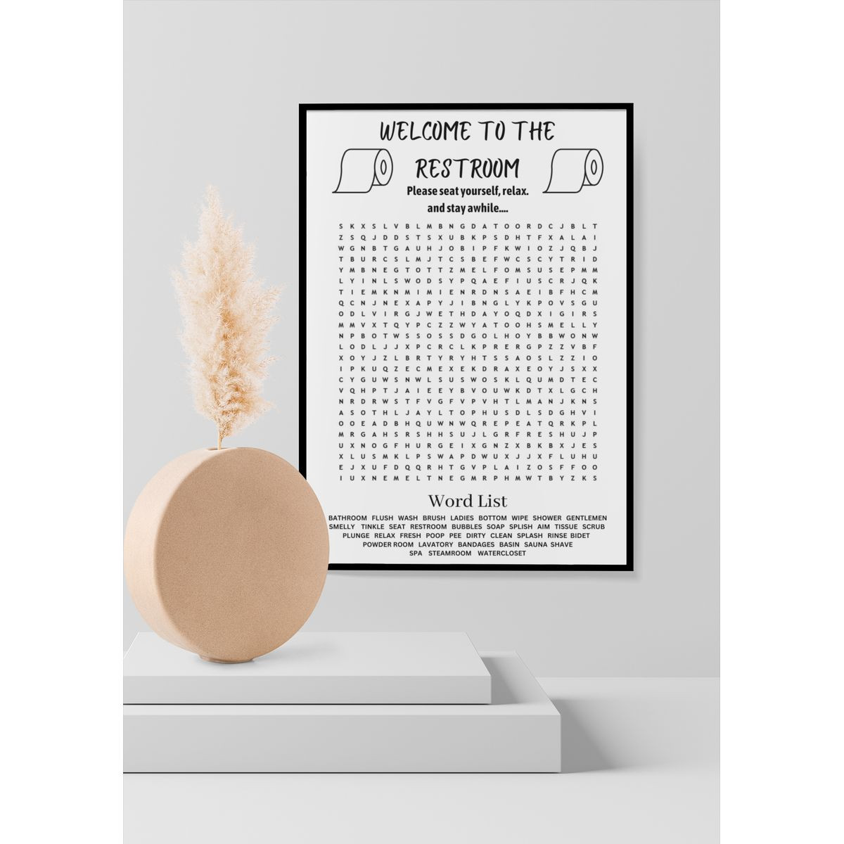 'Welcome to the Restroom' Art Print product image