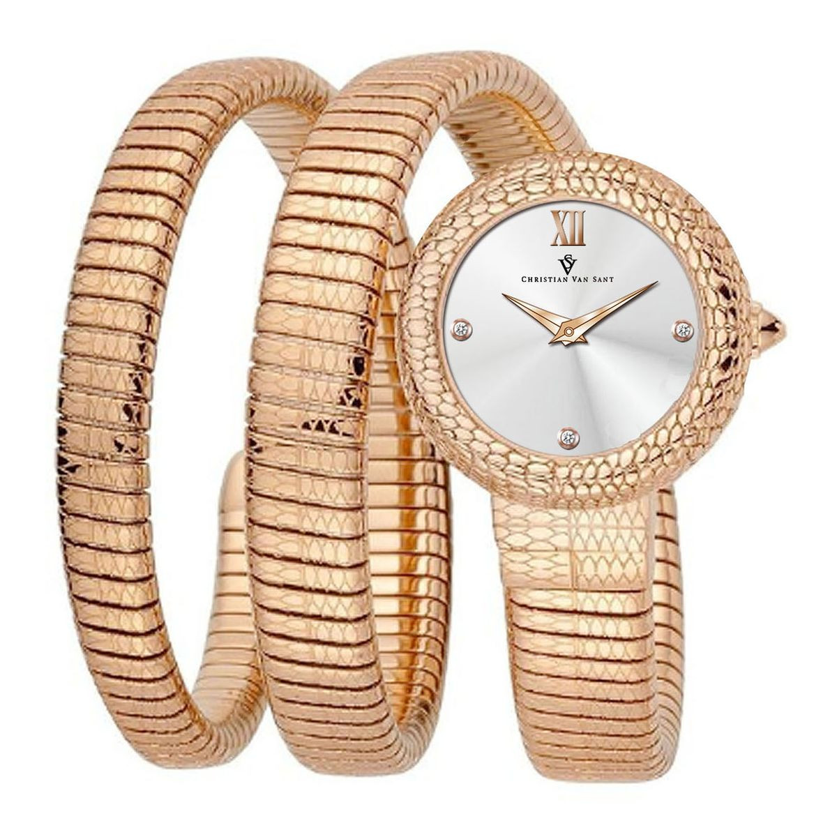 Christian Van Sant Women's Naga Silver Dial Watch product image