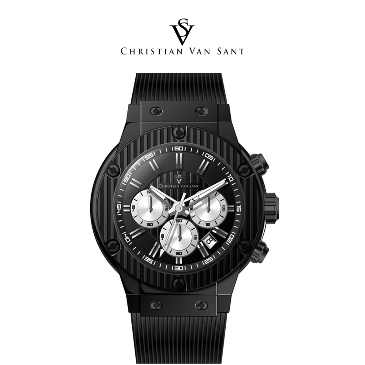 Christian Van Sant Men's Monarchy Black Dial Watch product image
