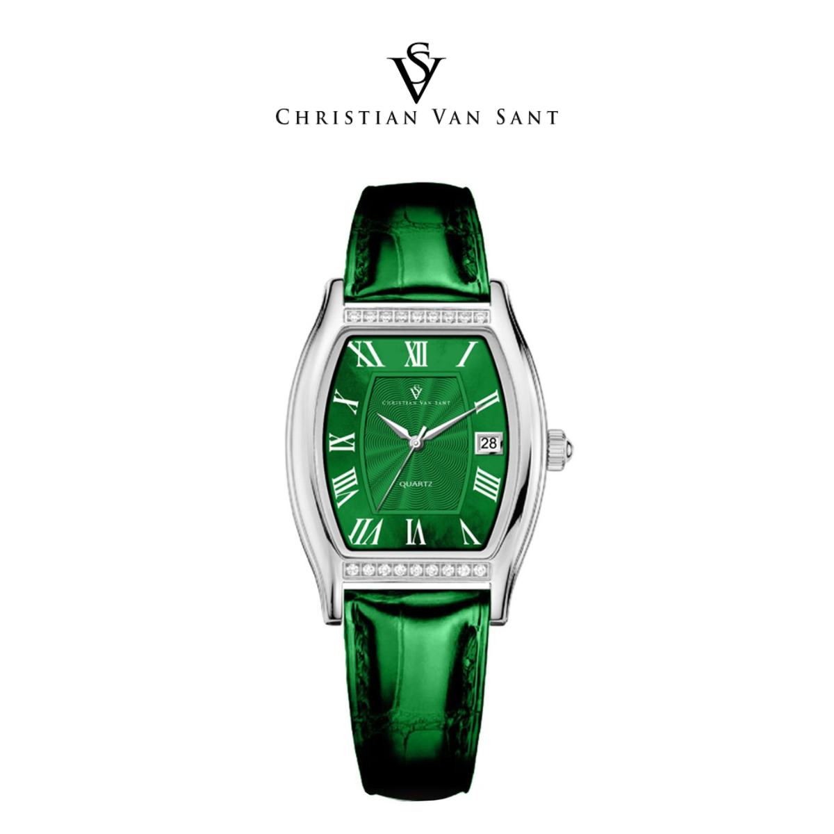 Christian Van Sant Women's Gemma Green Dial Watch product image