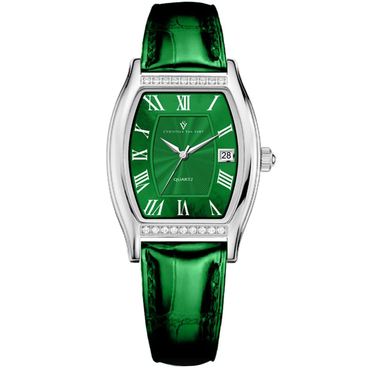 Christian Van Sant Women's Gemma Green Dial Watch product image