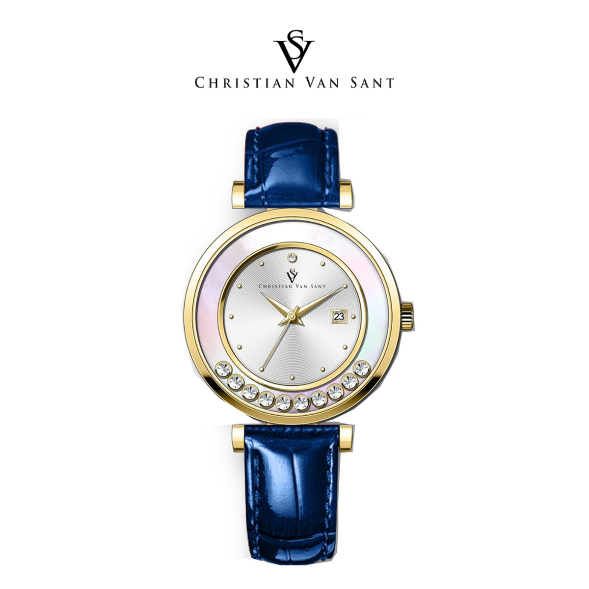 Christian Van Sant Women's Bria Silver Dial Watch product image