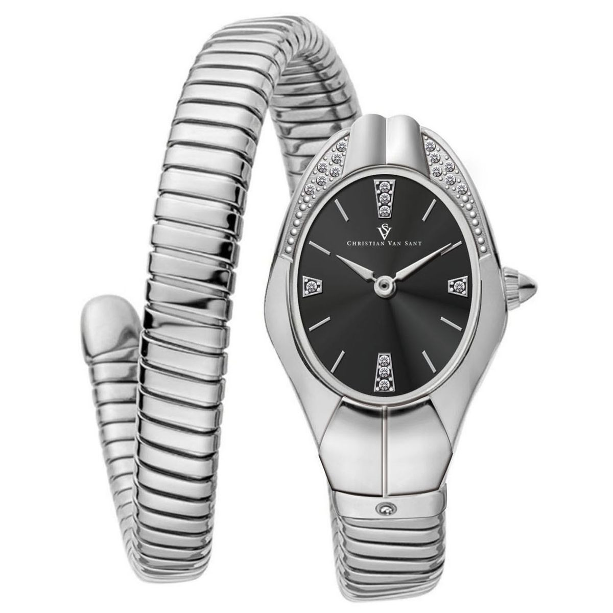 Christian Van Sant Women's Naga Black Dial Watch product image